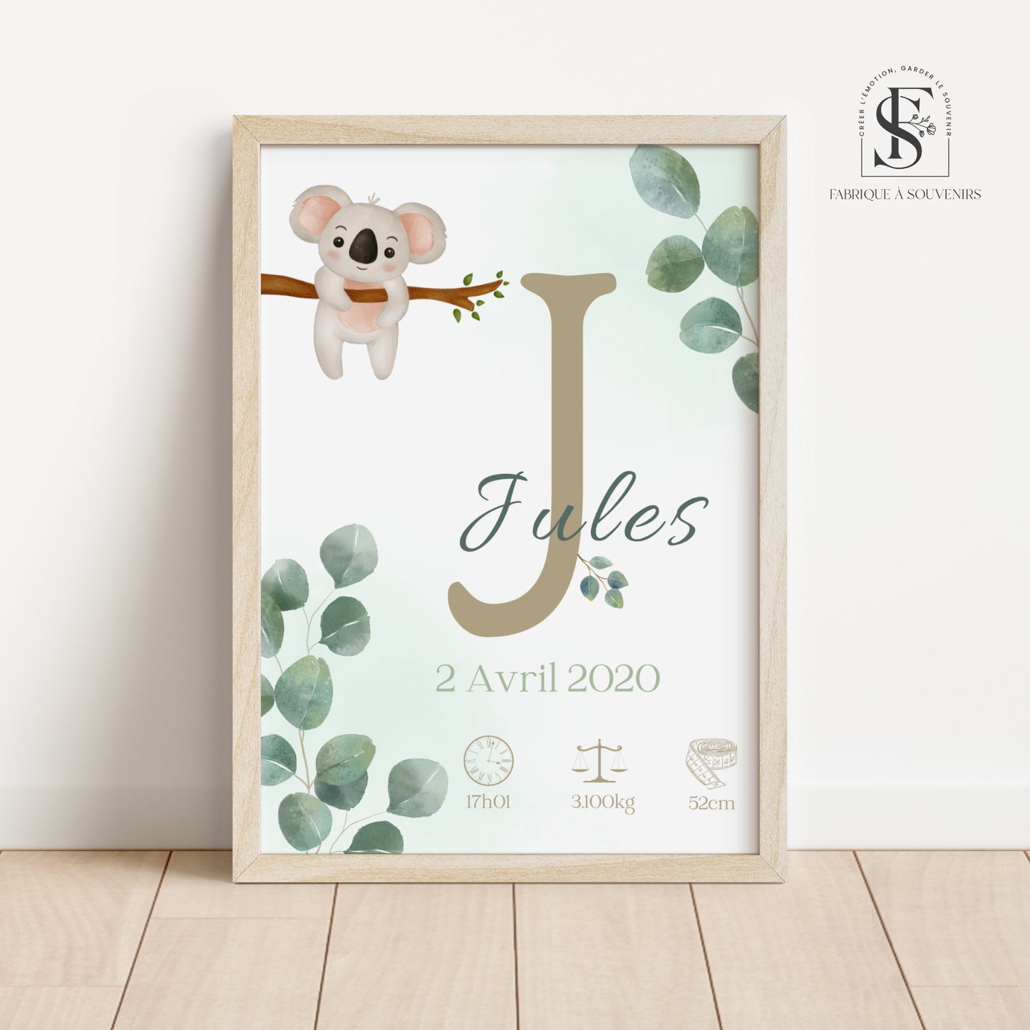 Affiche de Naissance Koala