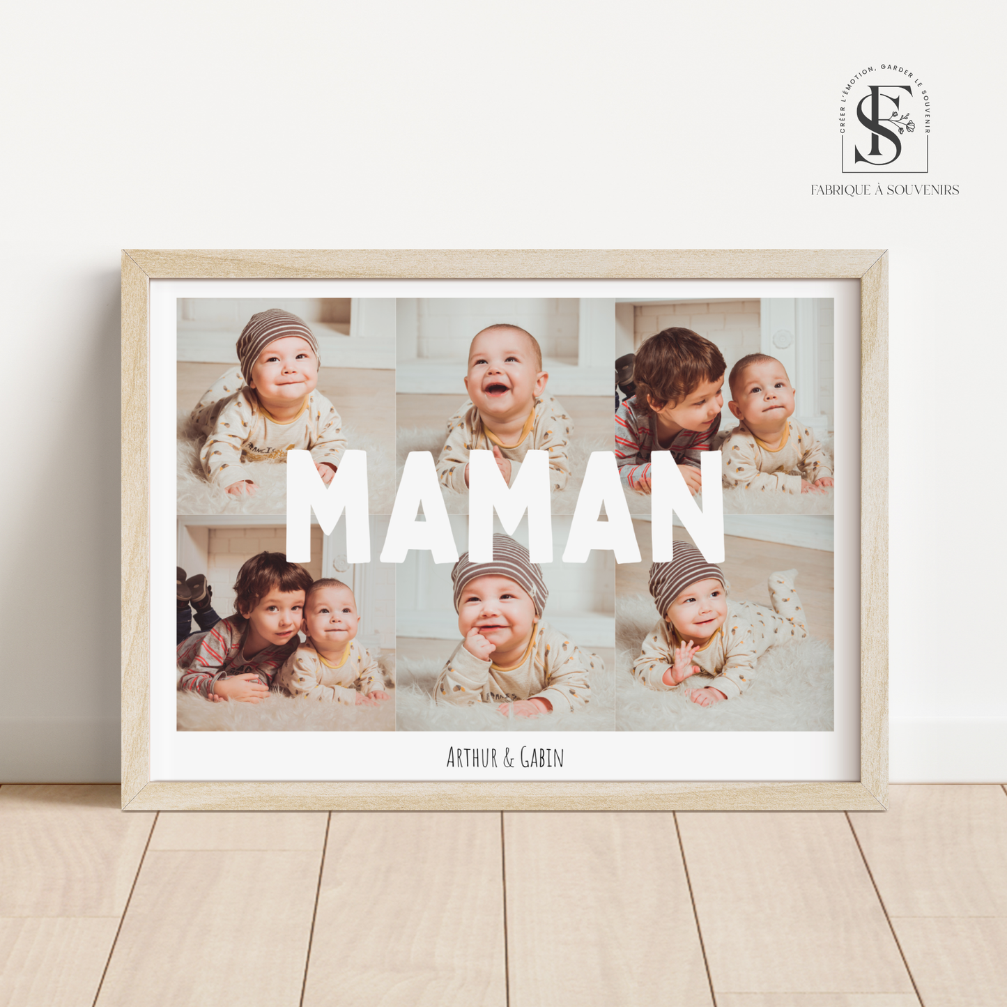 Affiche personnalisée "Souvenir pour Maman"