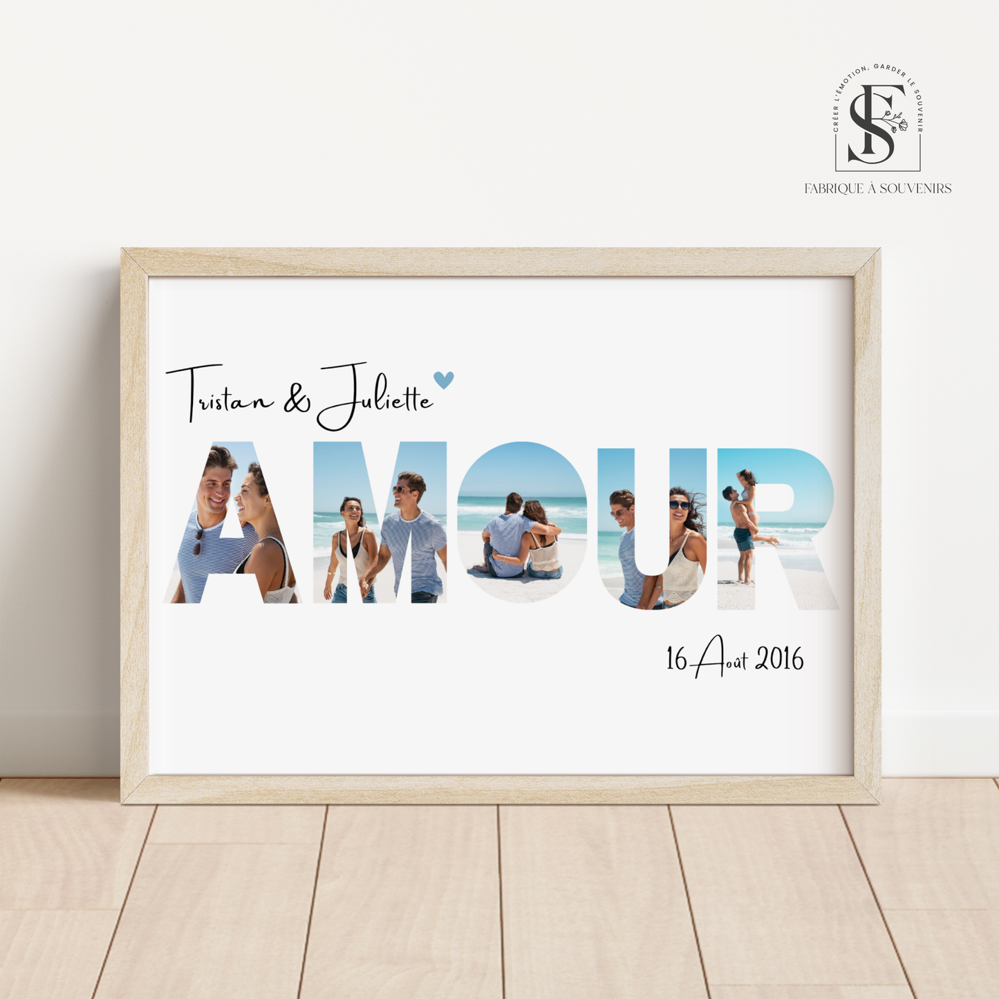 Affiche Couple "AMOUR"