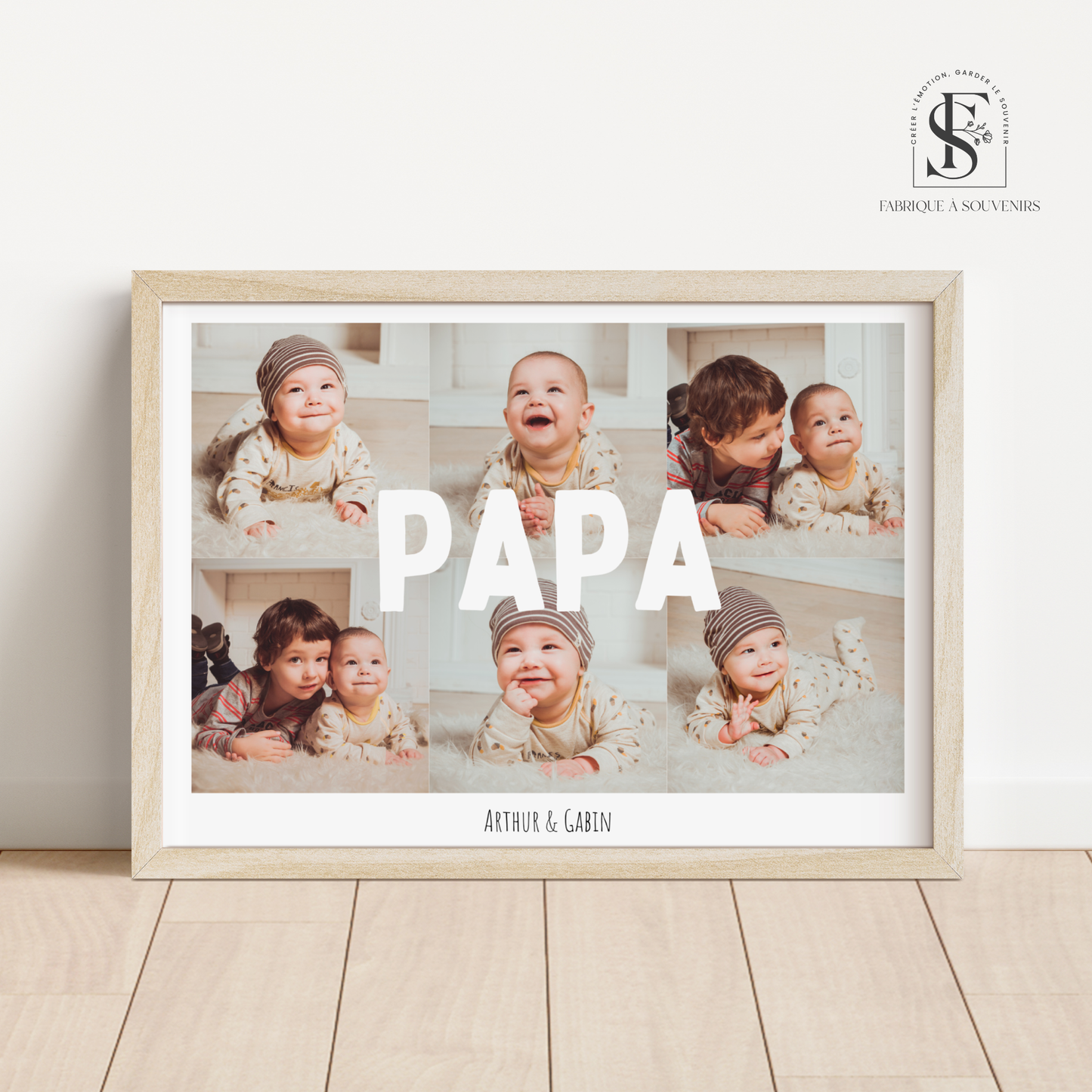 Affiche personnalisée "Souvenir pour Papa"