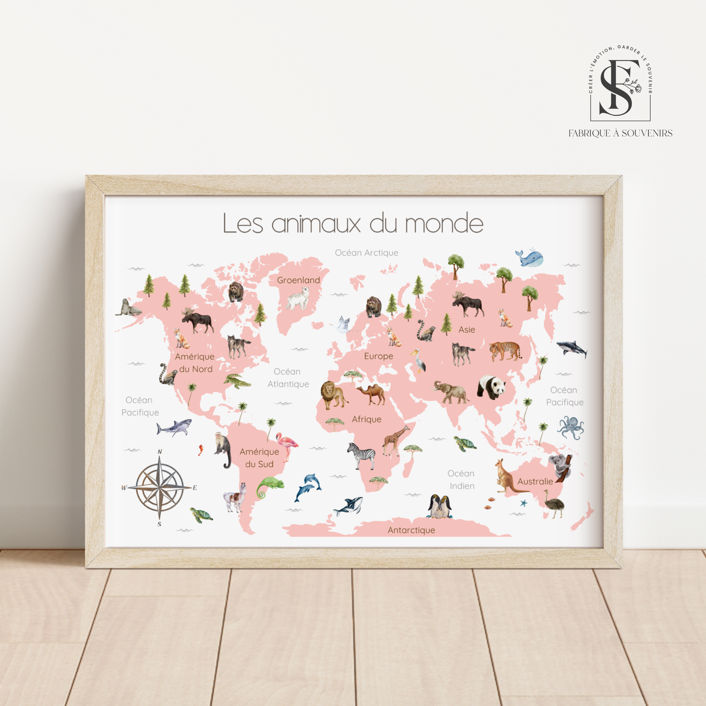 Affiche Educative Les Animaux du Monde