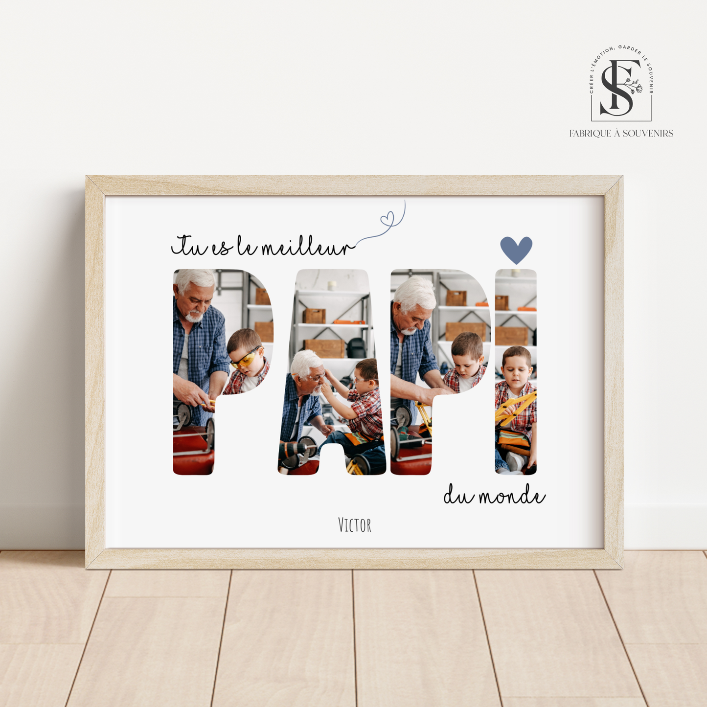 Affiche "Tu es le meilleur Papi du monde"