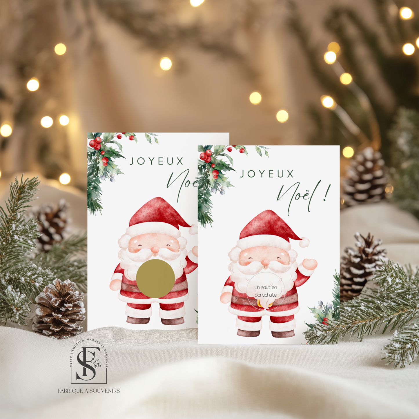 Carte à gratter Père Noël