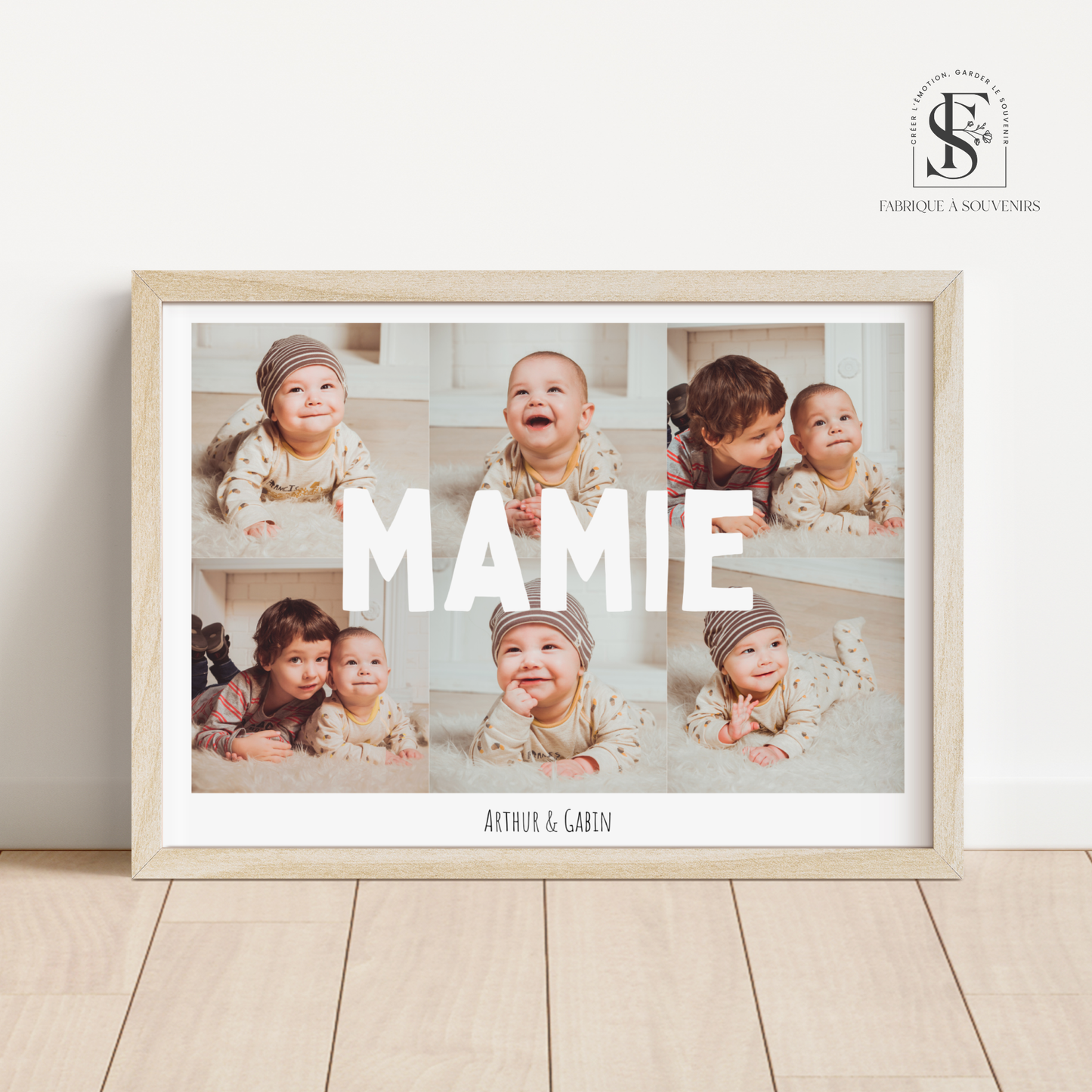 Affiche personnalisée "Souvenir pour Mamie"