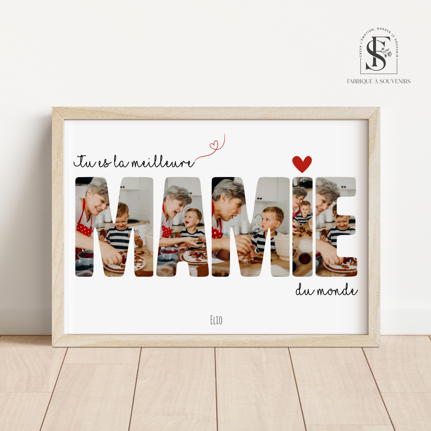 Affiche "Tu es la meilleure Mamie du monde"