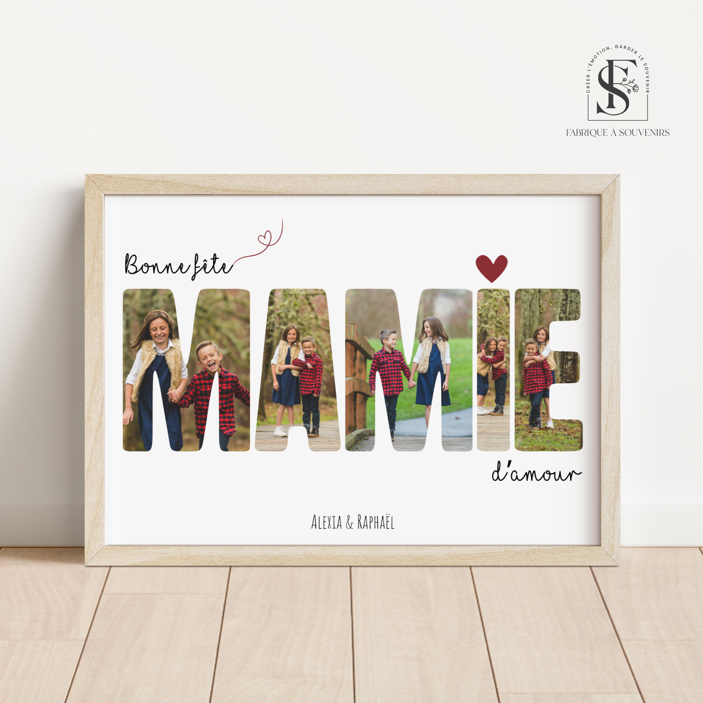 Affiche "Bonne fête Mamie d'amour"