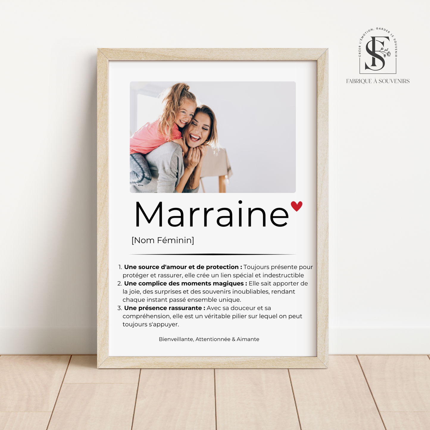 Affiche définition Marraine
