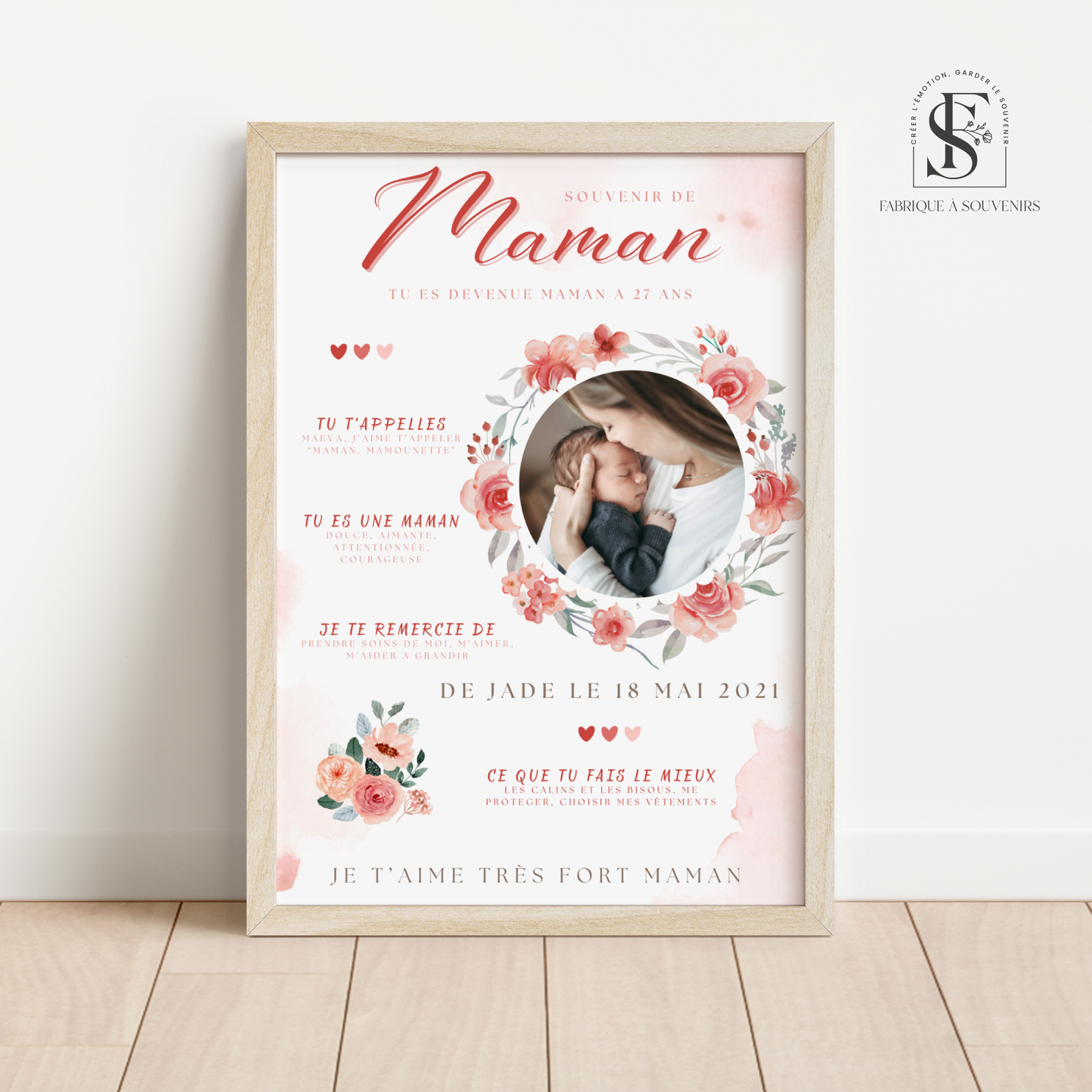 Affiche "Portrait d'Amour Maternel"