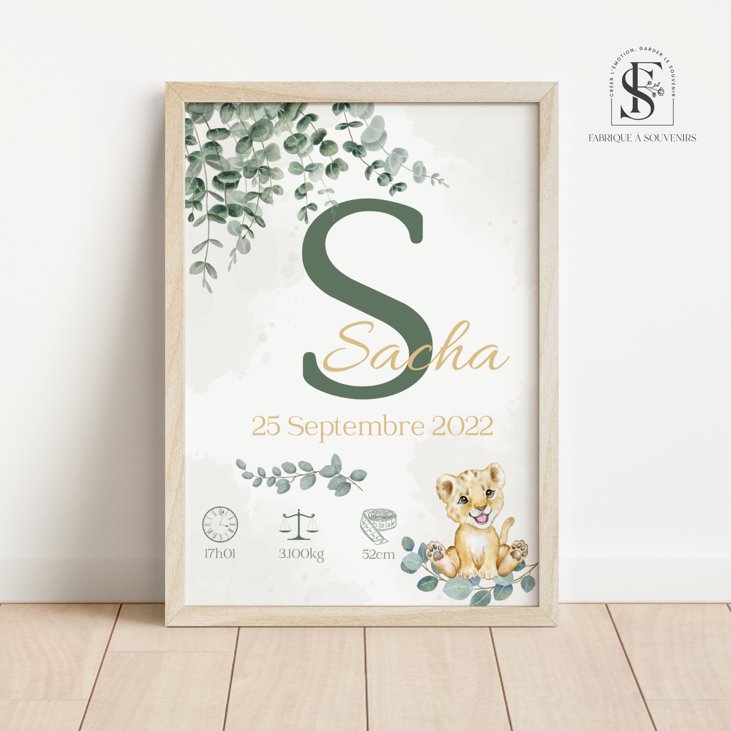Affiche de Naissance Lionceau