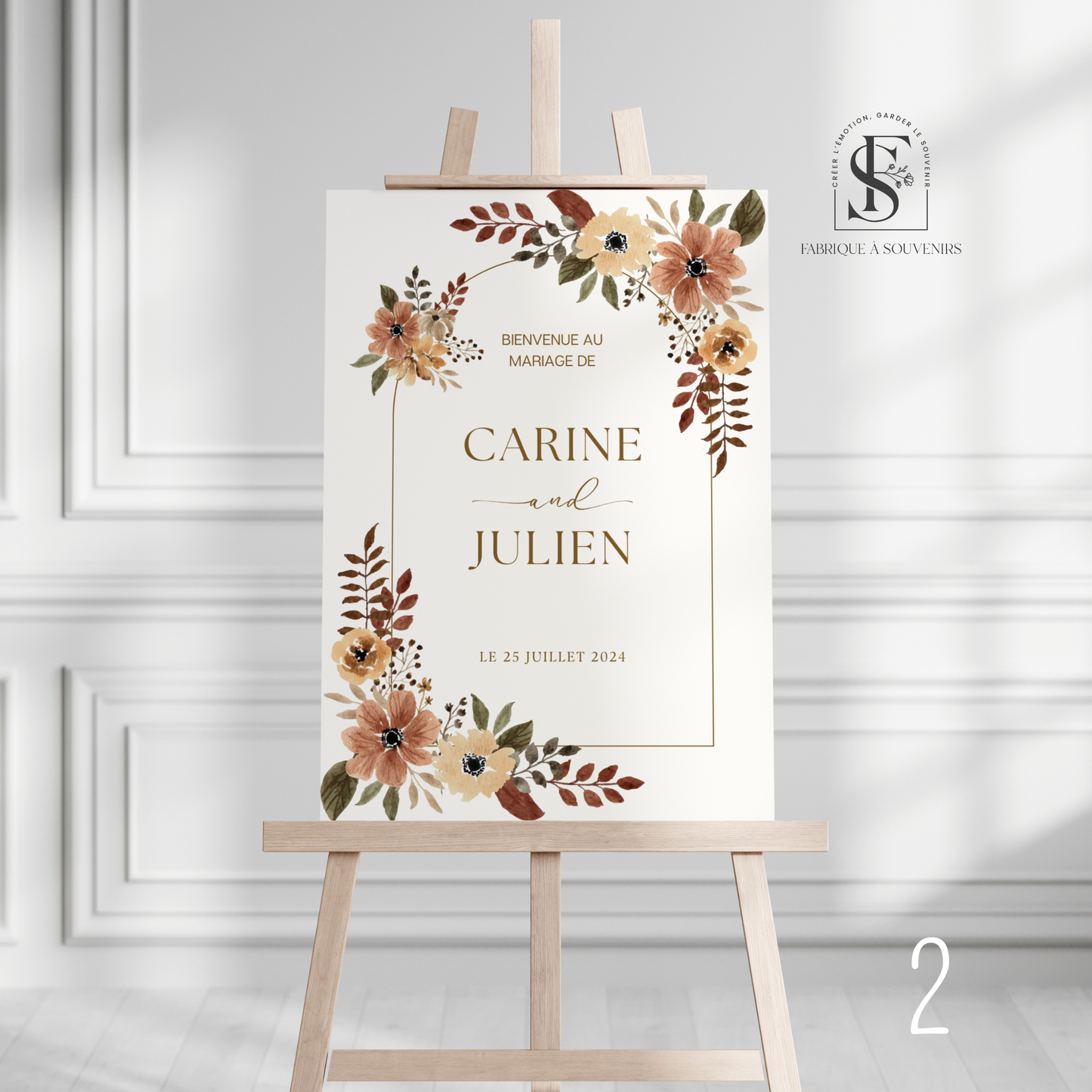 Panneau de Bienvenue Mariage