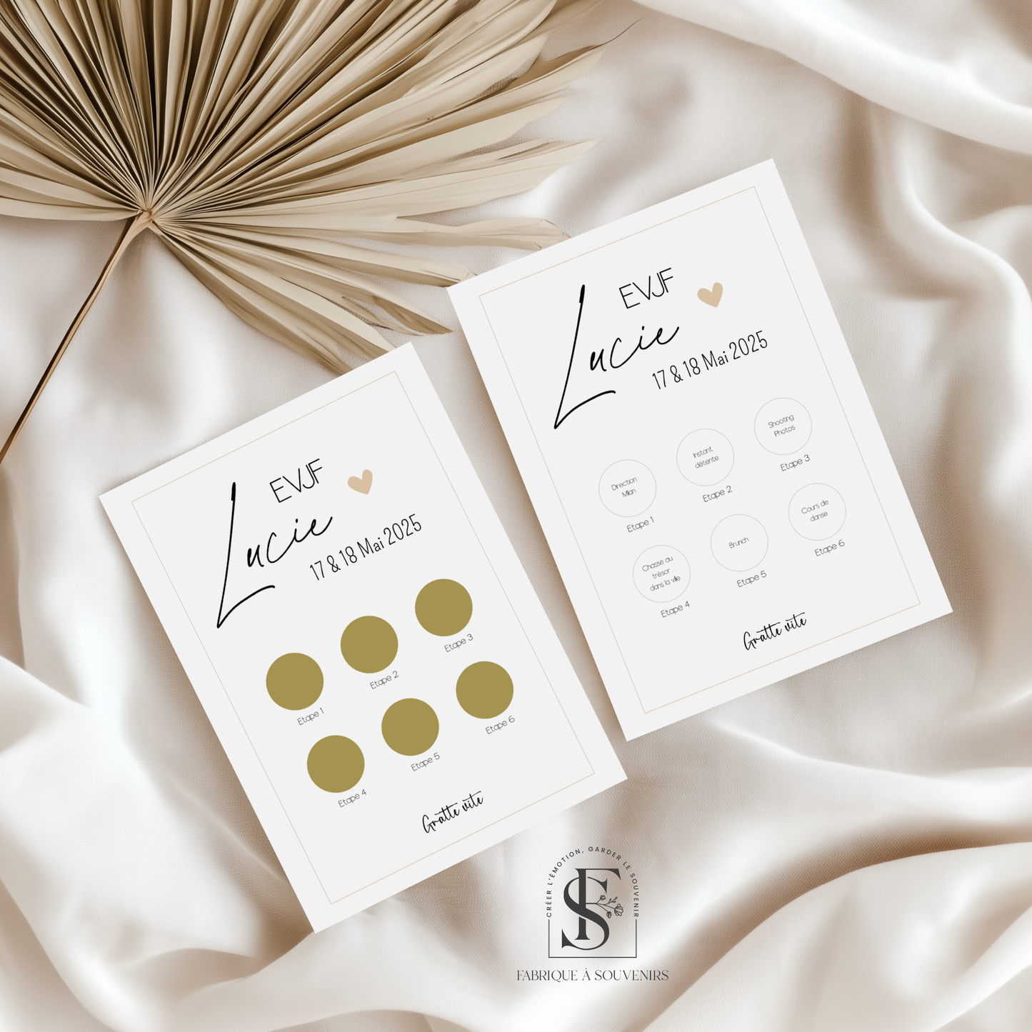 Carte à gratter EVJF