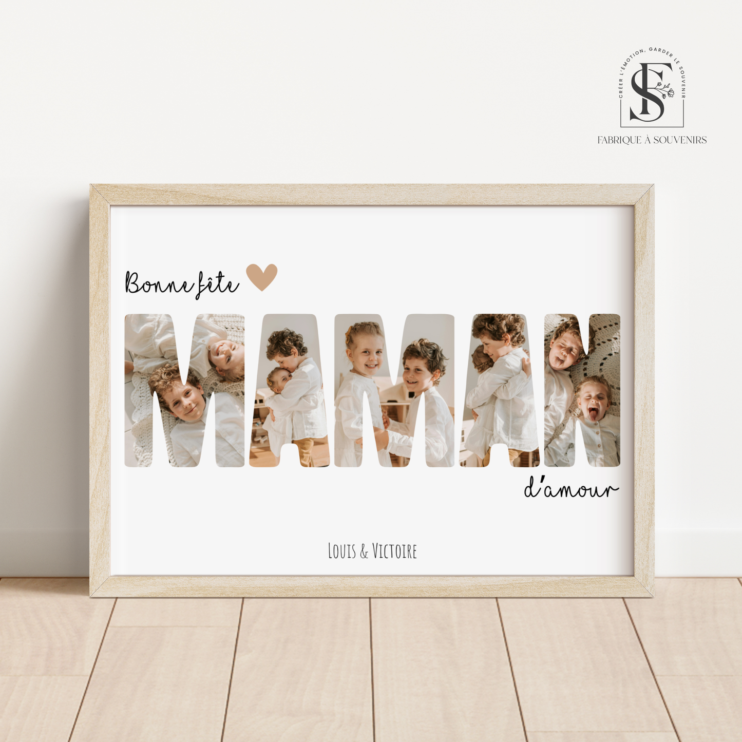 Affiche " Bonne fête Maman d'amour"