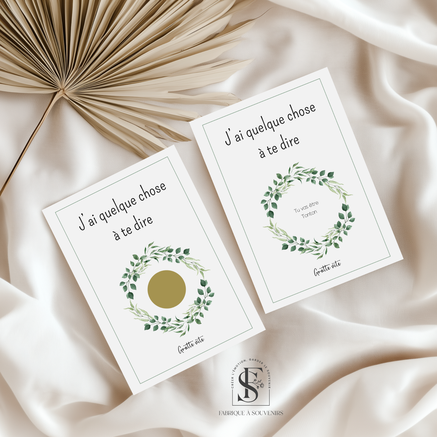 Carte à gratter annonce Grossesse