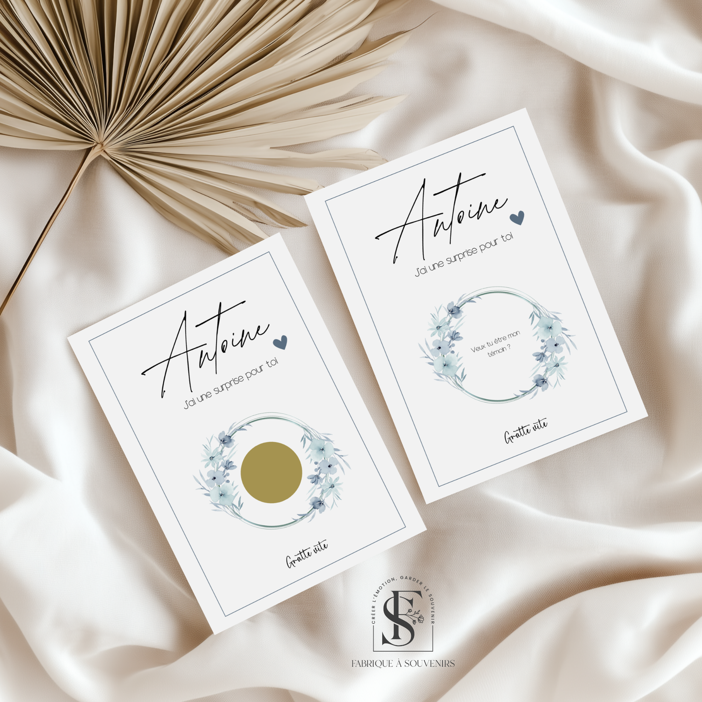 Carte à gratter annonce Témoin / Garçon d'Honneur