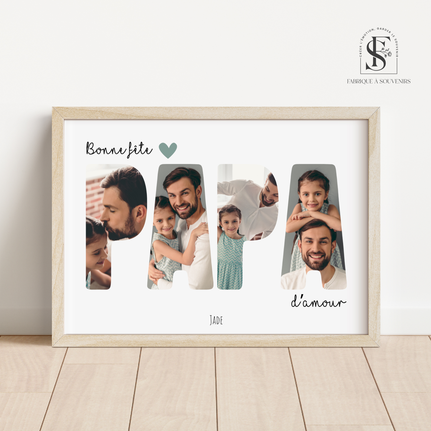 Affiche " Bonne fête Papa d'amour"