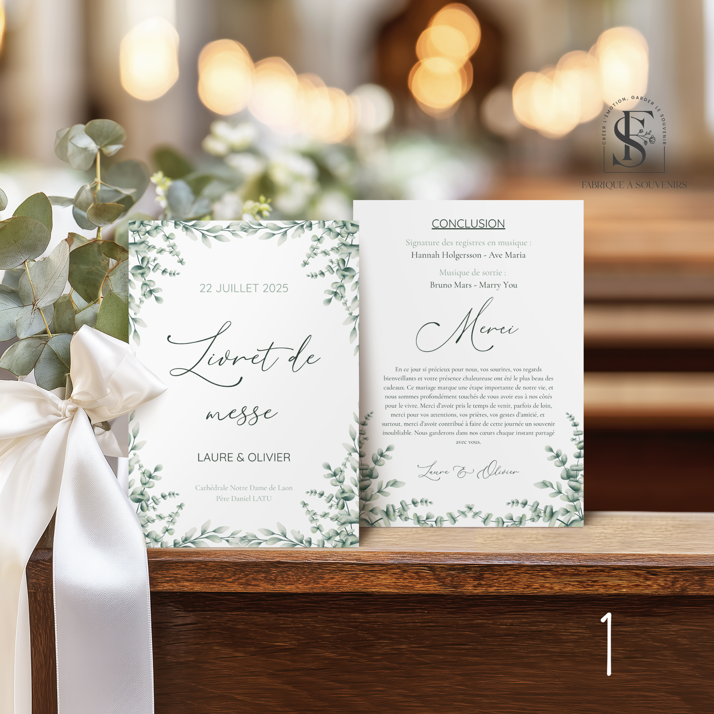 Livret de messe/cérémonie Mariage