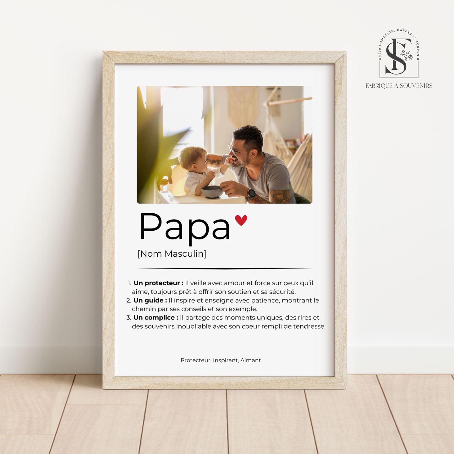 Affiche définition Papa