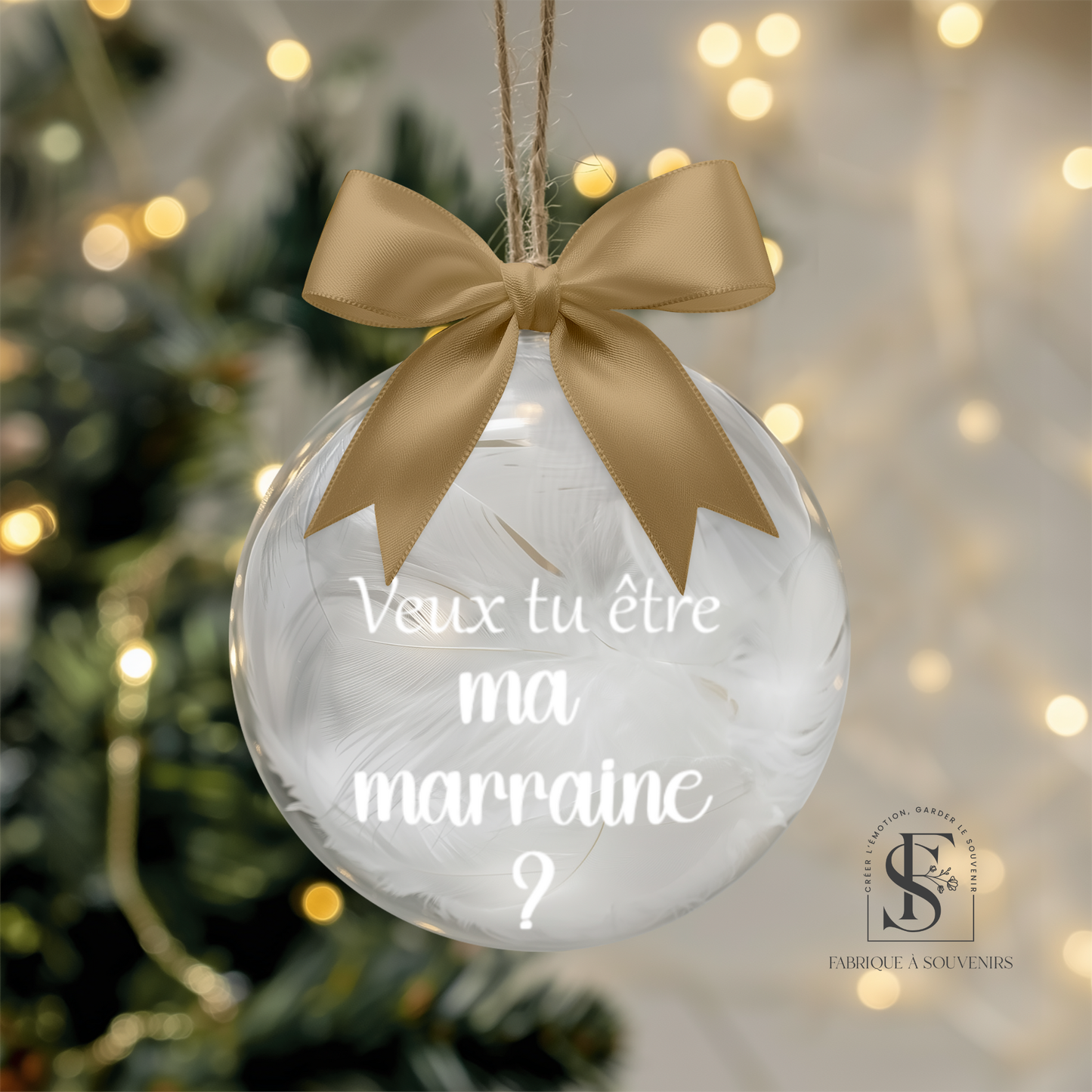 Boule de Noël personnalisée