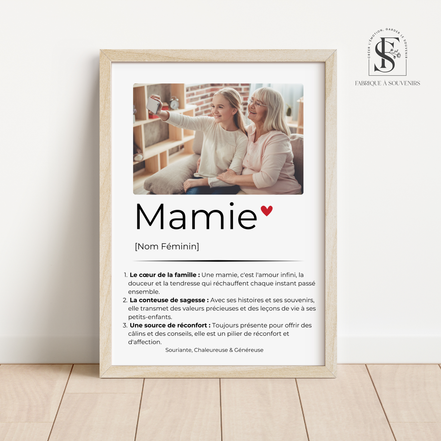 Affiche définition Mamie