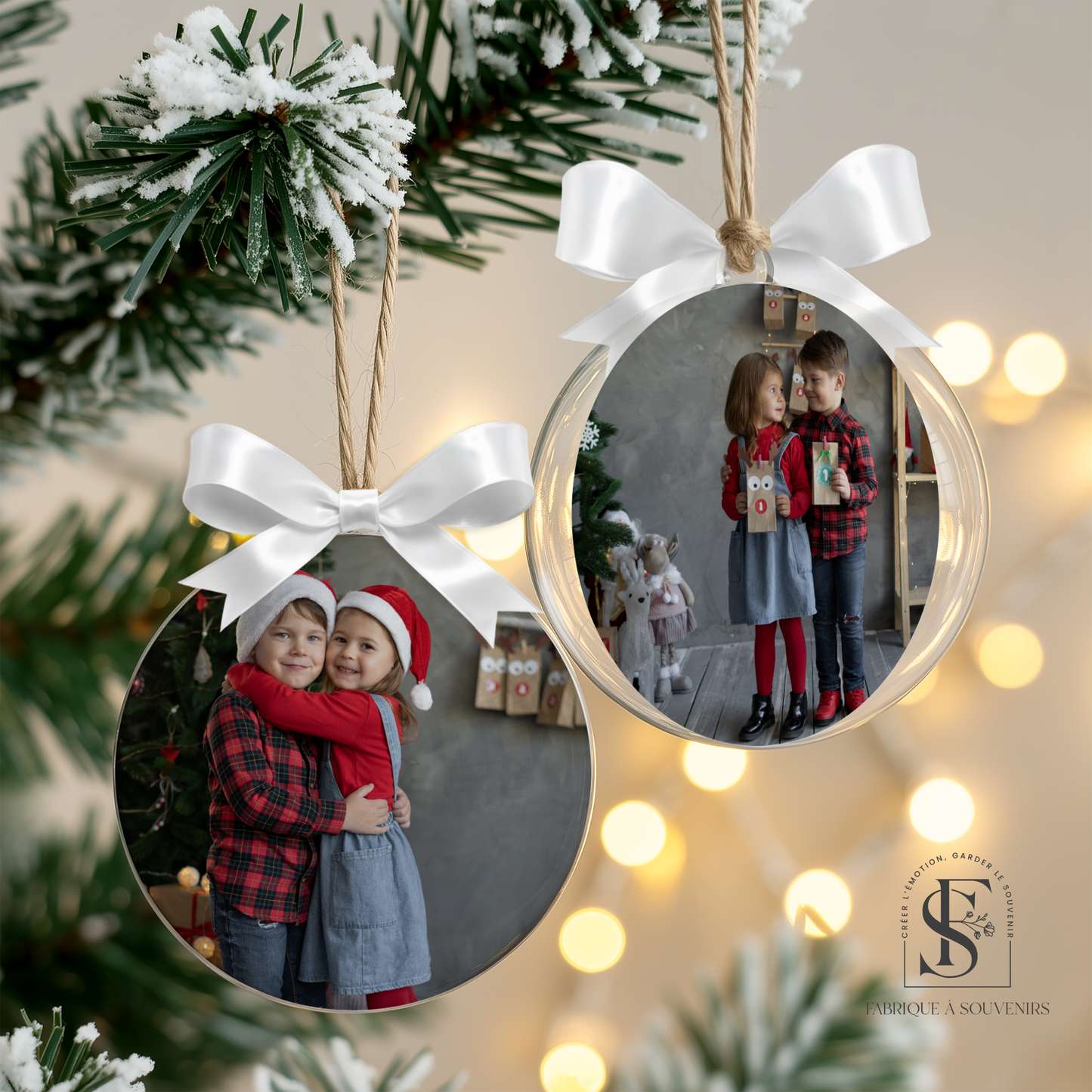 Boule de Noël personnalisée photo