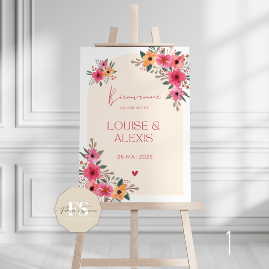 Panneau de Bienvenue Mariage