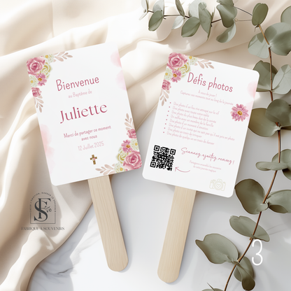 Éventail Baptême - Défis photos