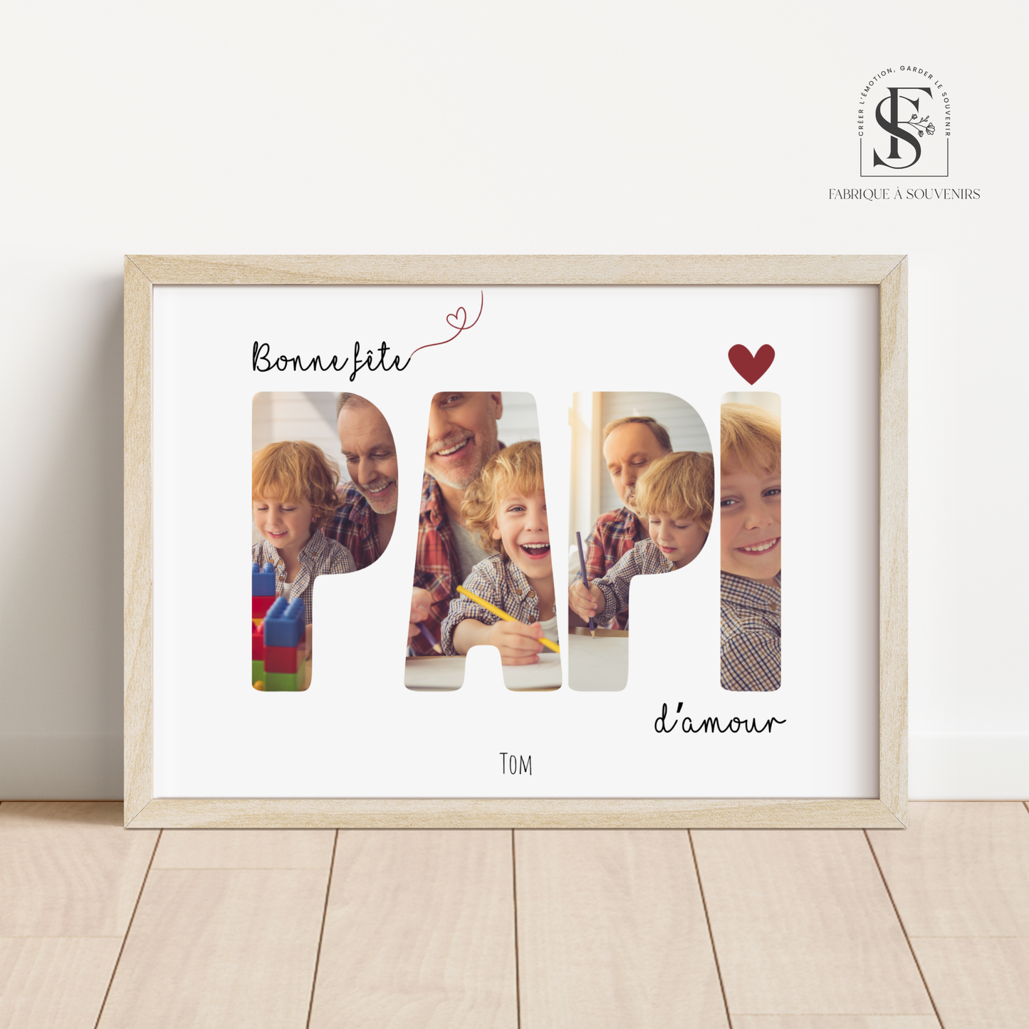 Affiche "Bonne fête Papi d'amour"