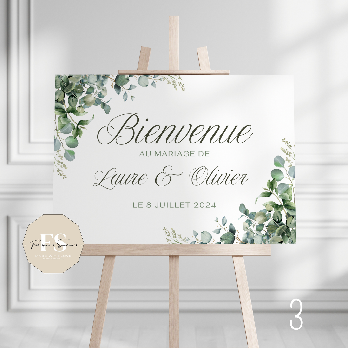 Panneau de Bienvenue Mariage