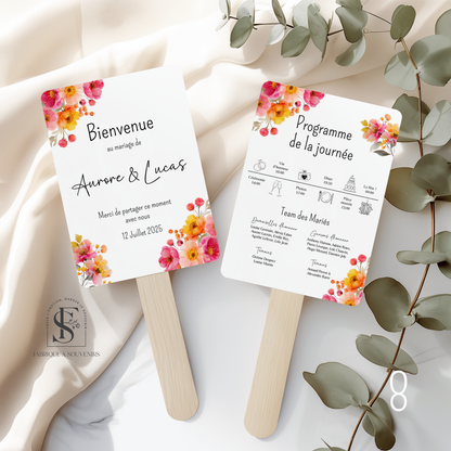 Éventail Mariage - Programme journée