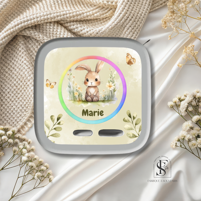 Sticker Toniebox 2 personnalisé lapin avec prénom – Autocollant décoratif enfant