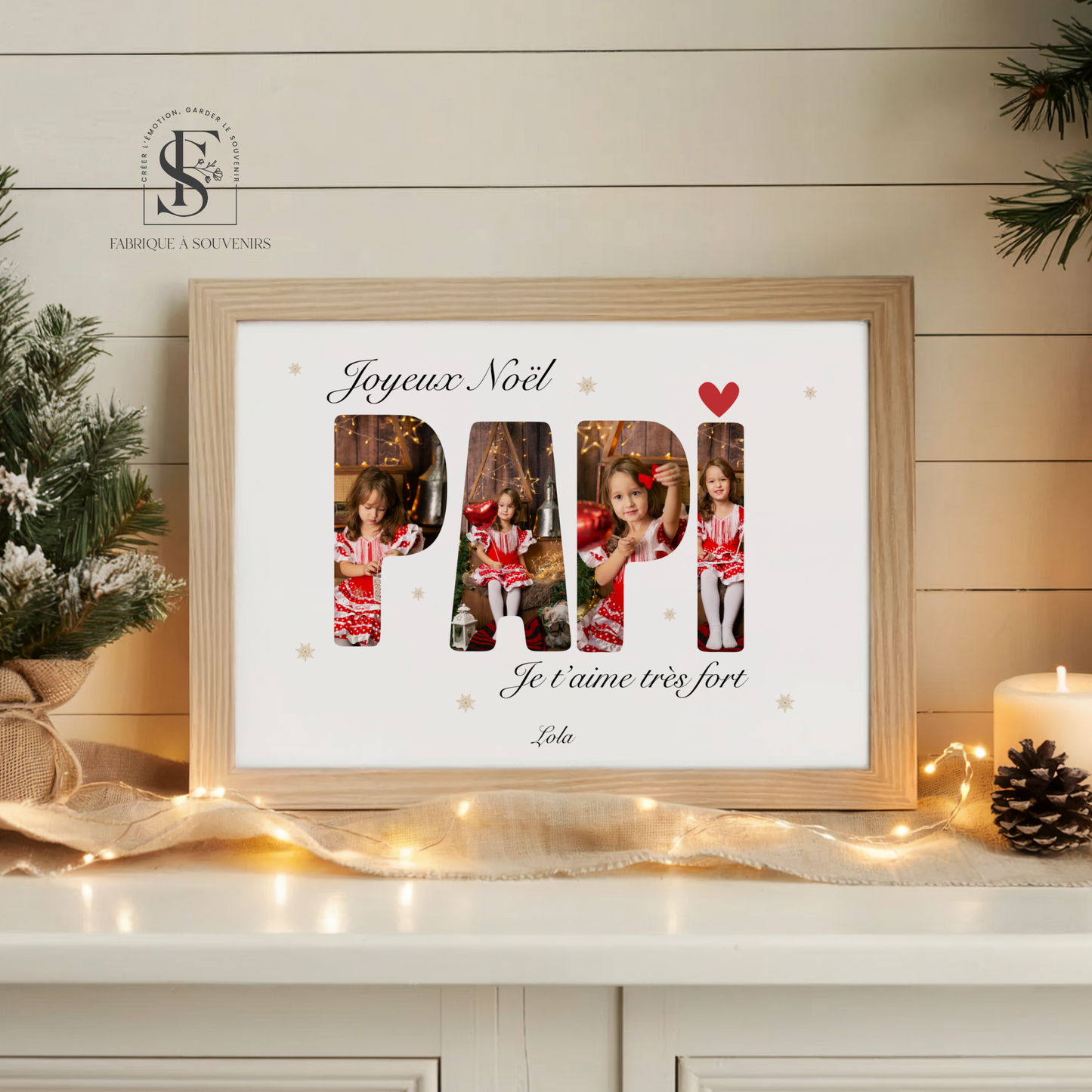 Affiche "Joyeux Noël Papi"