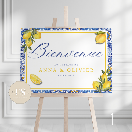 Panneau de Bienvenue Mariage