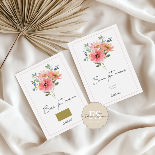 Carte à gratter Fête des mères