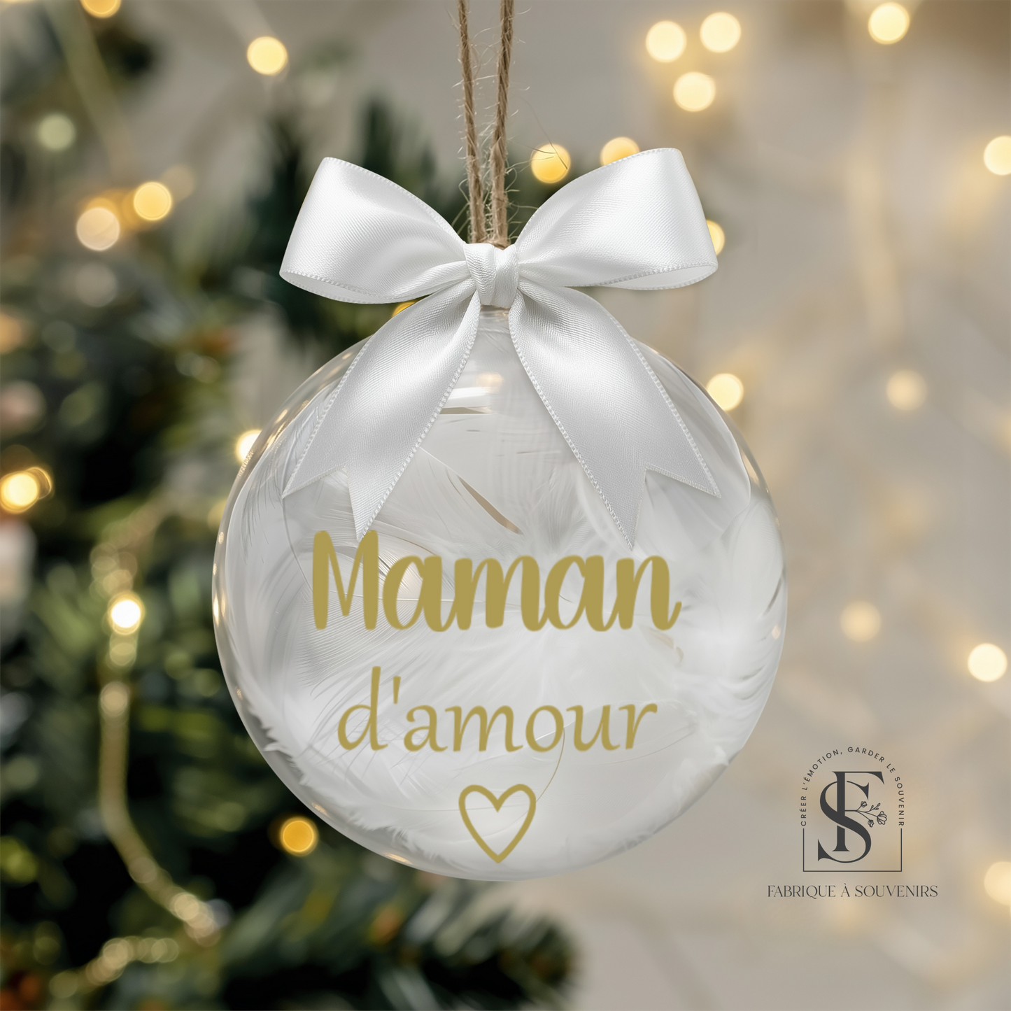 Boule de Noël personnalisée