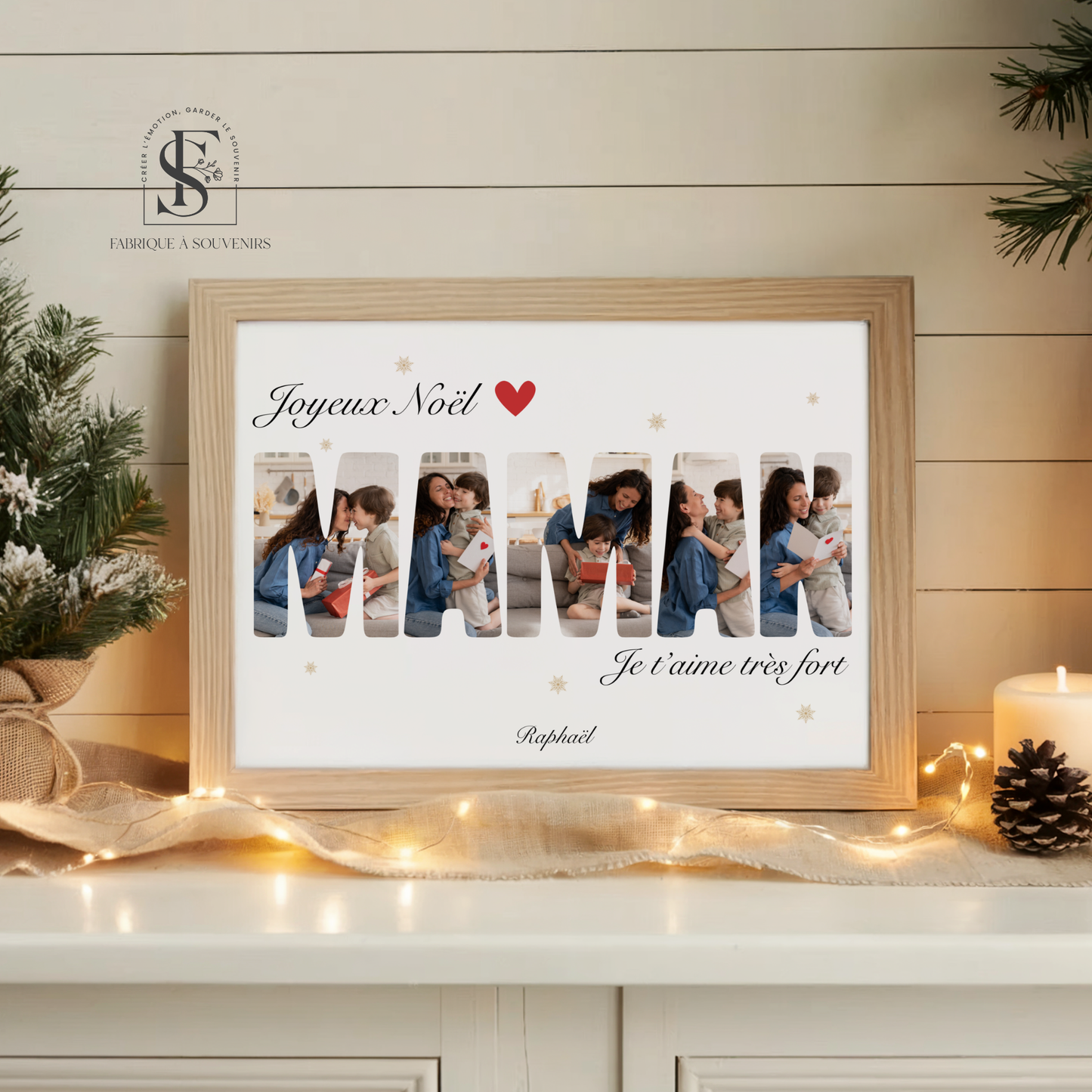 Affiche "Joyeux Noël Maman"