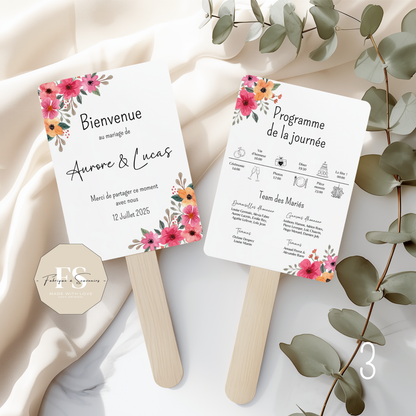 Éventail Mariage - Programme journée