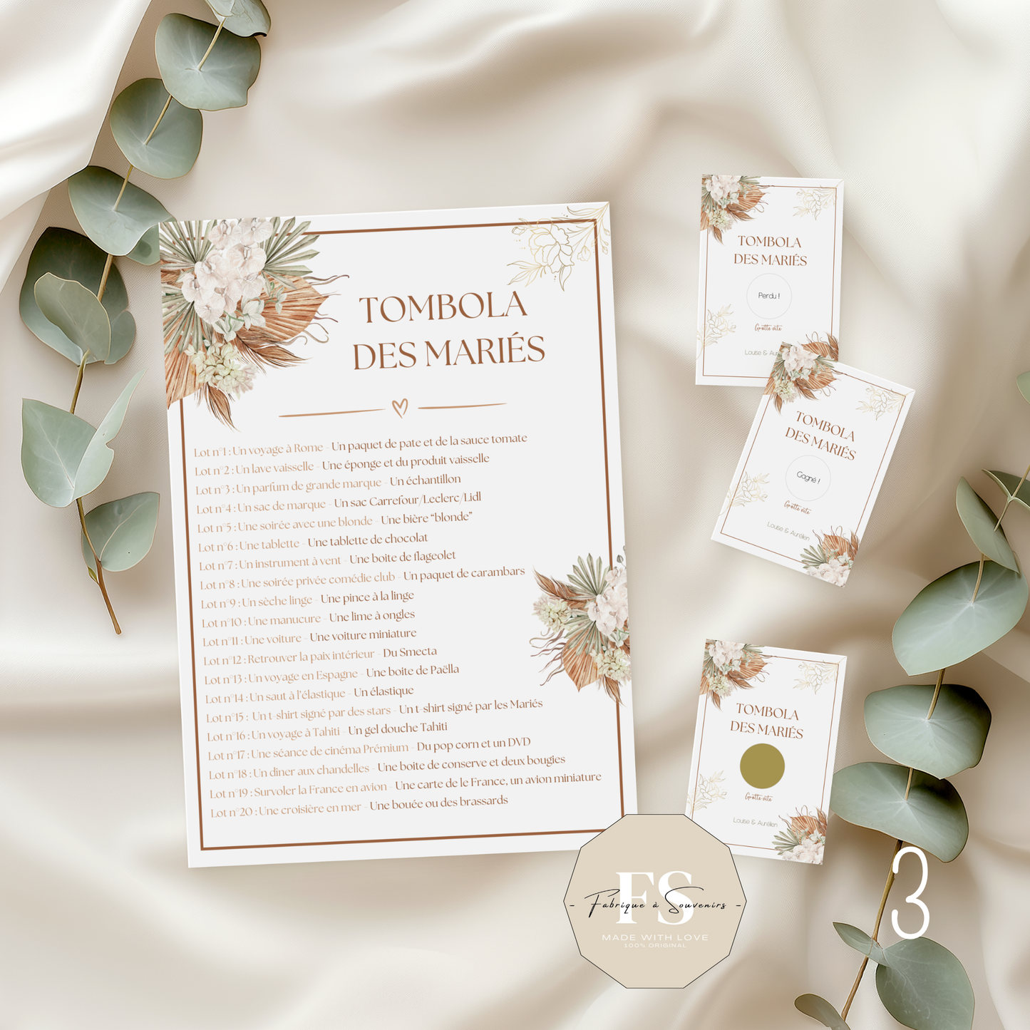 Tombola des Mariés