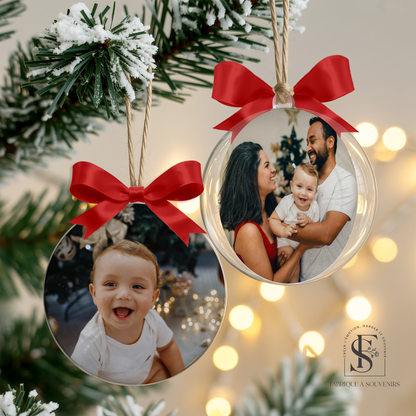 Boule de Noël personnalisée photo