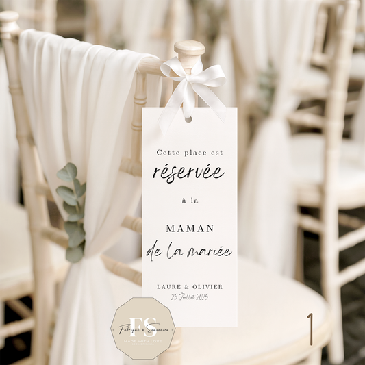 Etiquette de réservation de place