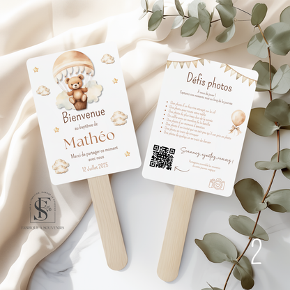 Éventail Baptême - Défis photos