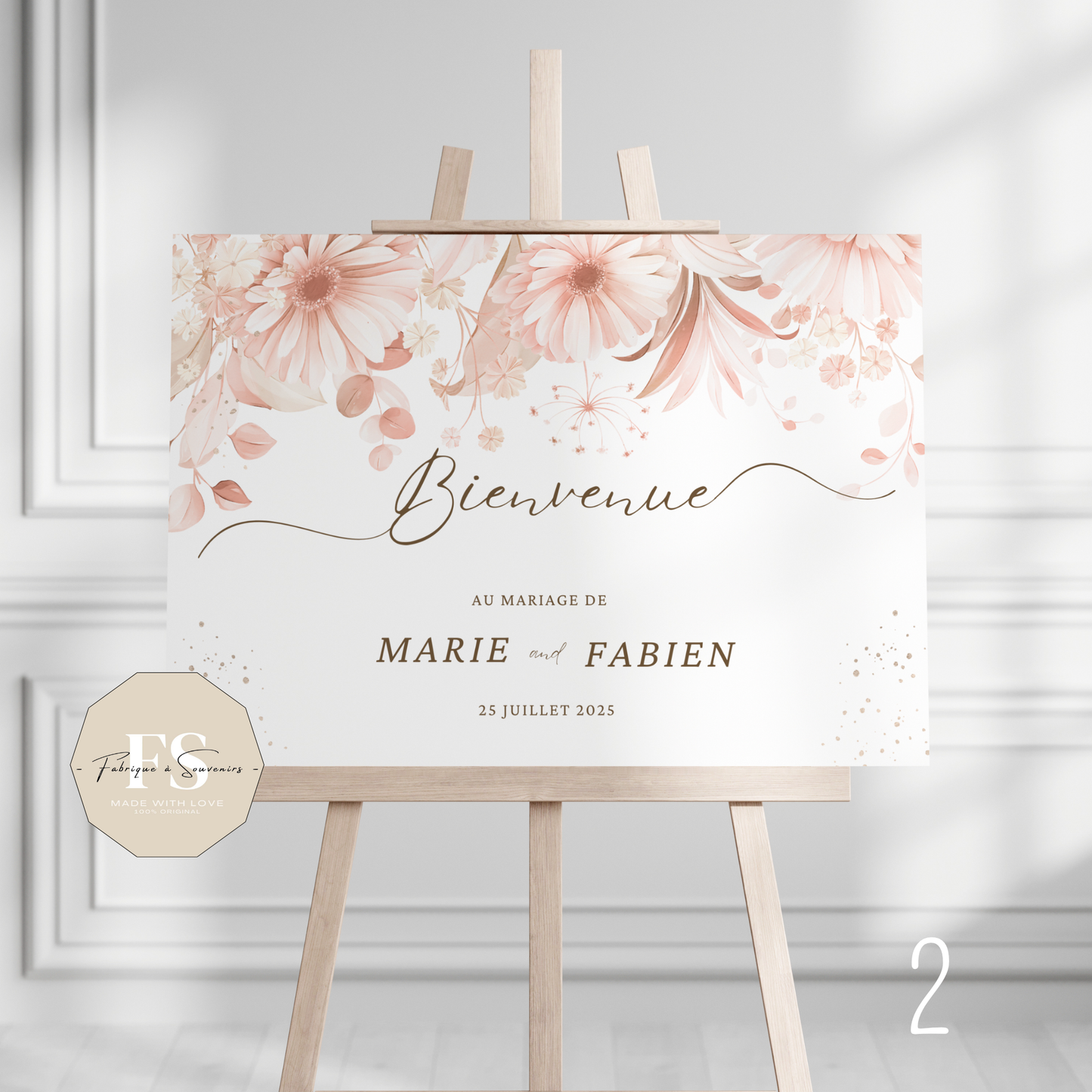 Panneau de Bienvenue Mariage