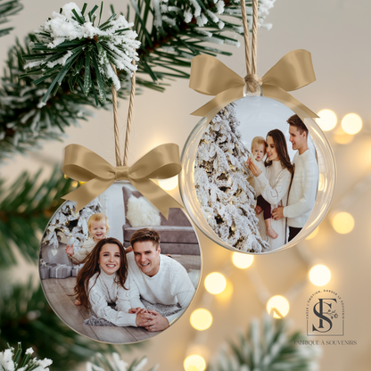 Boule de Noël personnalisée photo