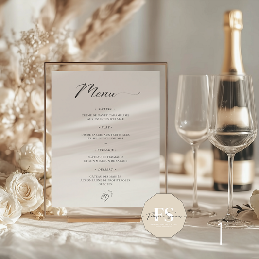 Menu de table