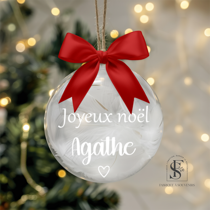 Boule de Noël personnalisée